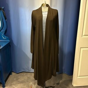 Brown open cardigan large